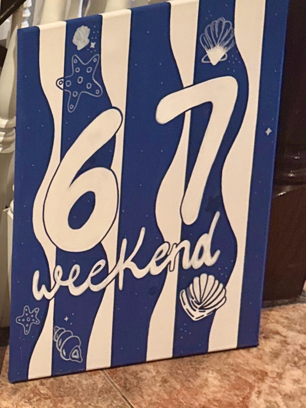 Hand painted painting